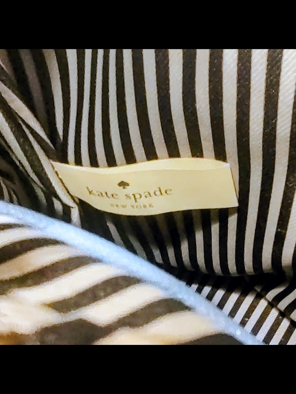 kate spade light blue leather tote. Excellent Condition. - Picture 12 of 16